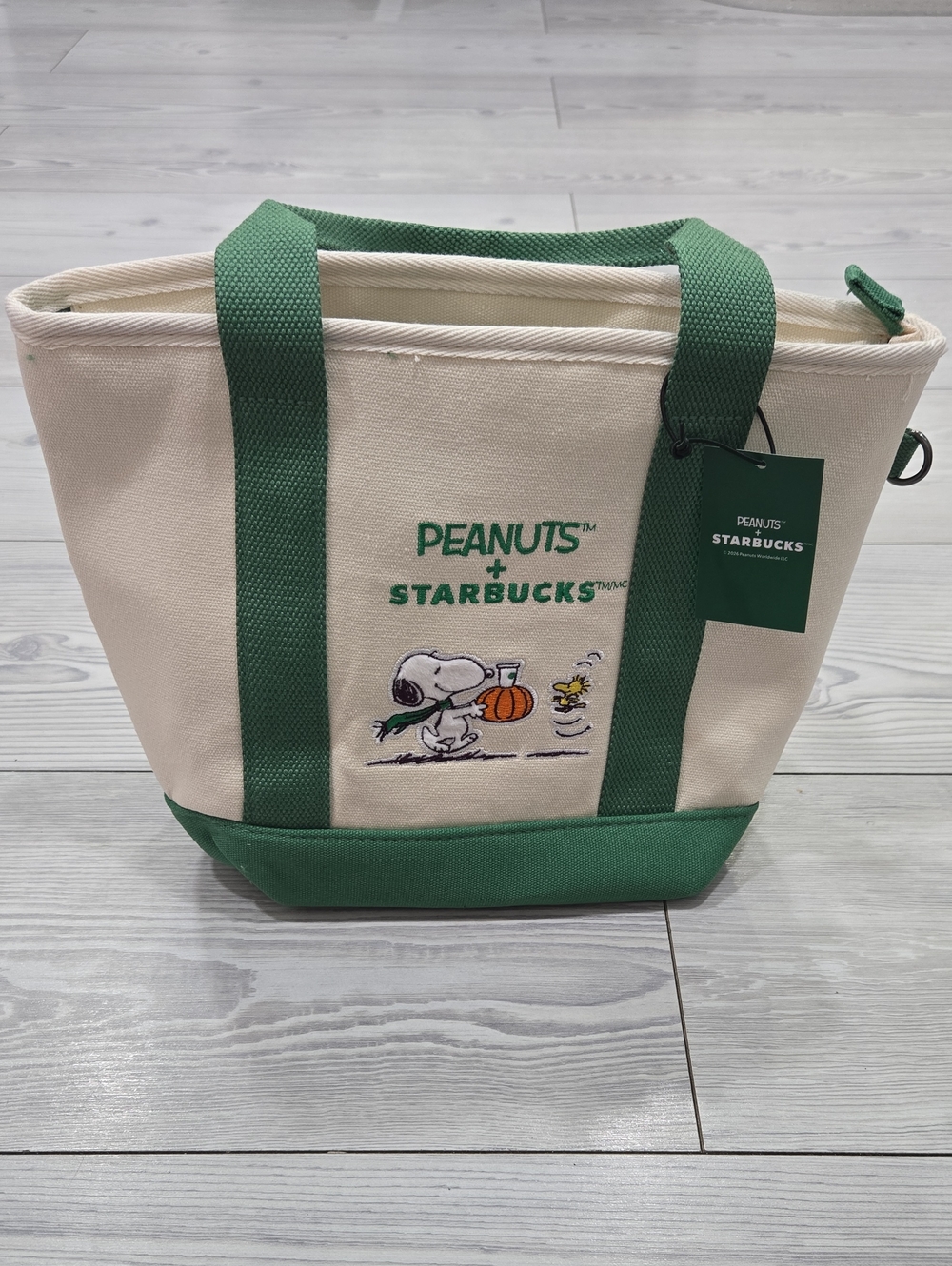 Peanuts X Starbucks Mini Canvas Tote Bag